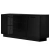 Fredriks Sideboard Reedley - Hochglanz Schwarz