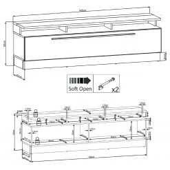 Fredriks TV-Wand Bylas (4-teilig) - Hochglanz Schwarz 17 Fredriks TV-Wand Bylas (4-teilig) - Hochglanz Schwarz -Wohnzimmermöbel boutique en ligne 1000340457 220322 502 SKETCH DETAILS P000000001000340457 sketch