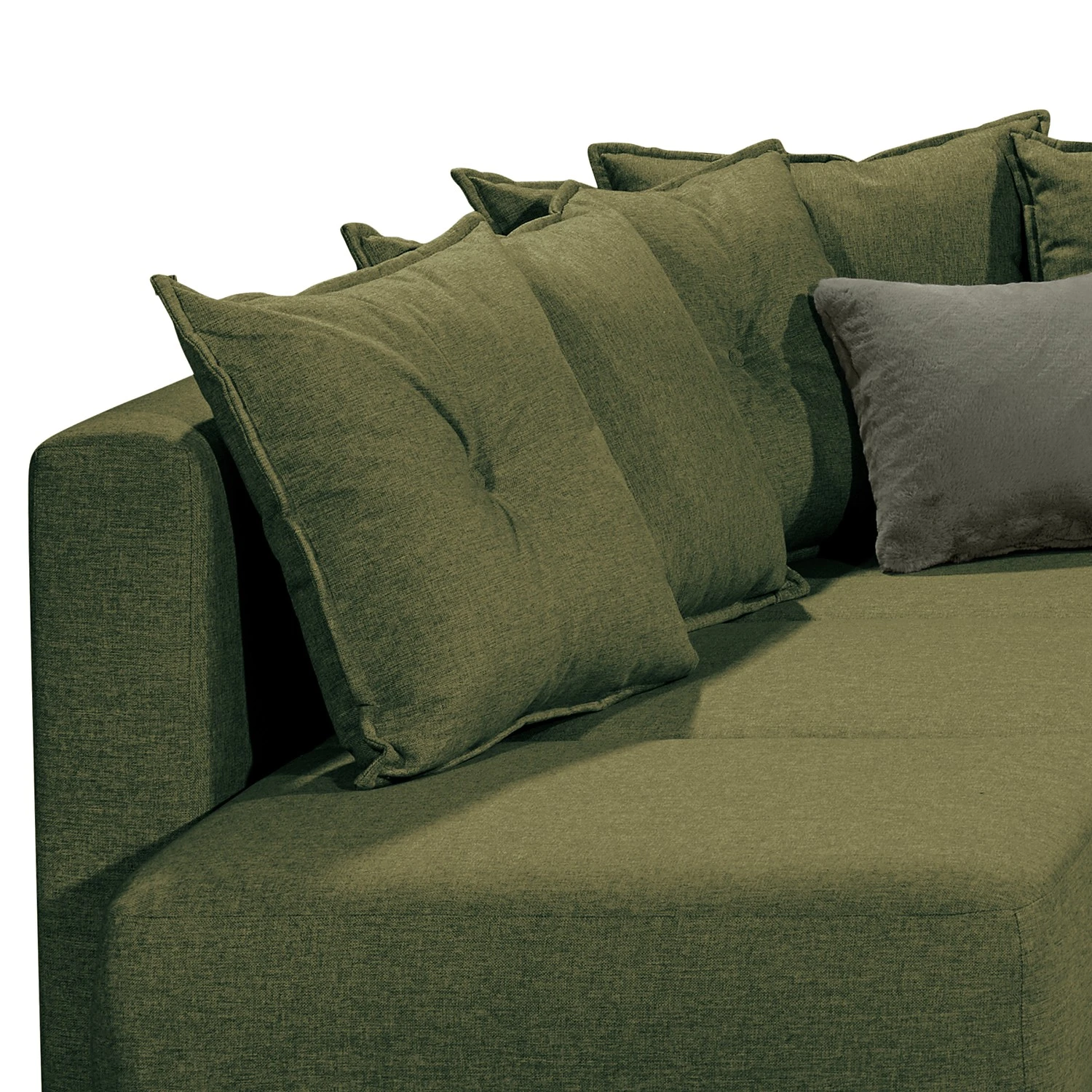 Mørteens Ecksofa Rutherford II - Webstoff Denga / Microfaser Laci: Antikgrün / Grün - Ottomane beidseitig montierbar 11 Mørteens Ecksofa Rutherford II - Webstoff Denga / Microfaser Laci: Antikgrün / Grün - Ottomane beidseitig montierbar – Bild 11