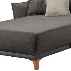 Norrwood Ecksofa Rutherford I - Webstoff Denga / Microfaser Laci: Graphit / Silber - Longchair beidseitig montierbar -Wohnzimmermöbel boutique en ligne 1000340480 220513 120 DETAILS P000000001000340480