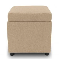 Looks by Wolfgang Joop Polsterhocker Glenrock I - Webstoff Cody: Beige -Wohnzimmermöbel boutique en ligne 1000340493 220512 040 DETAILS P000000001000340493
