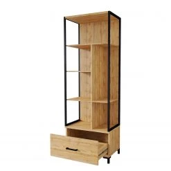 Red Living Büroregal Sonny - Wotaneiche Dekor / Schwarz -Wohnzimmermöbel boutique en ligne 1000341080 220322 030 DETAILS P000000001000341080