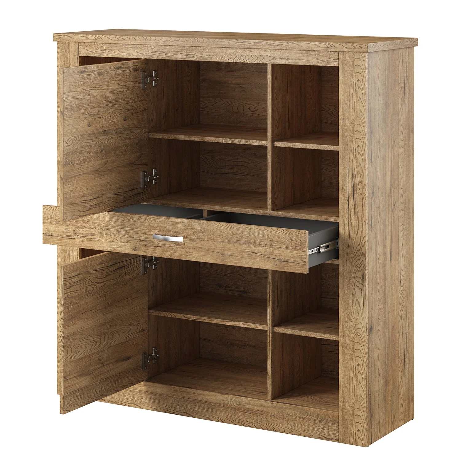 Loftscape Highboard Kilcar - Eiche Dekor 4 Loftscape Highboard Kilcar - Eiche Dekor – Bild 4