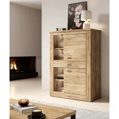 Loftscape Wohnwand Kilcar (4-teilig) - Eiche Dekor -Wohnzimmermöbel boutique en ligne 1000341637 220323 023 MOOD DETAILS P000000001000341637 mood