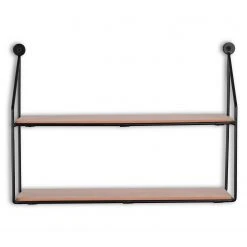 Loftscape Wandregal Cuddalore - Metall - Schwarz / Eiche Dekor -Wohnzimmermöbel boutique en ligne 1000341912 220323 030 DETAILS P000000001000341912