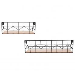 Loftscape Wandregal Fluffy (2er-Set) - Metall - Schwarz / Eiche Dekor 14 Loftscape Wandregal Fluffy (2er-Set) - Metall - Schwarz / Eiche Dekor -Wohnzimmermöbel boutique en ligne 1000341918 220323 050 DETAILS P000000001000341918