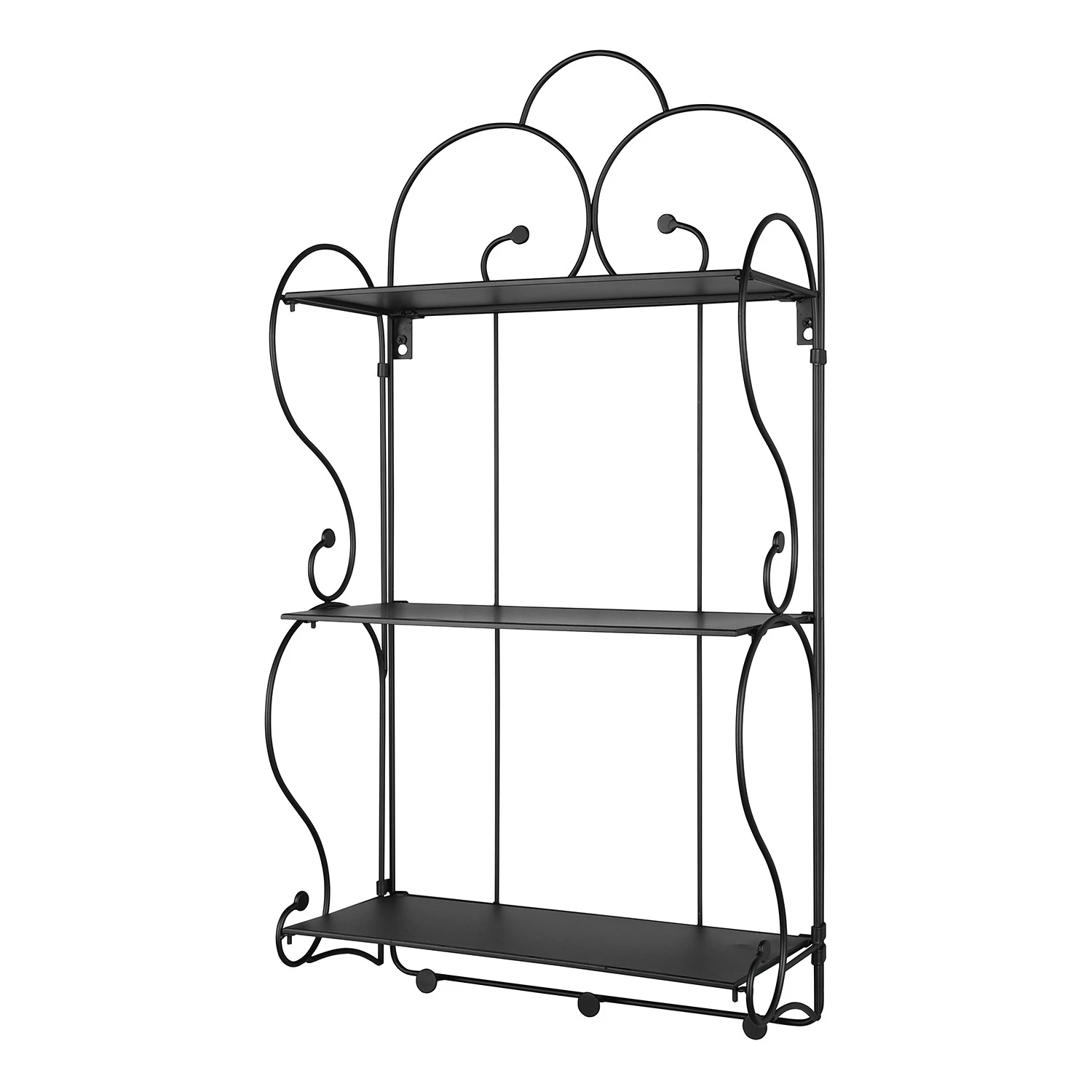 Loftscape Wandregal Konstanze - Metall - Schwarz 1 Loftscape Wandregal Konstanze - Metall - Schwarz