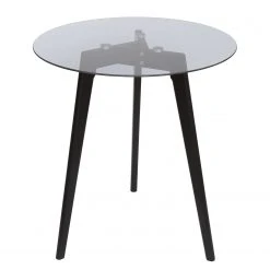 Loftscape Beistelltisch Great Bend - Metall / Glas - Schwarz