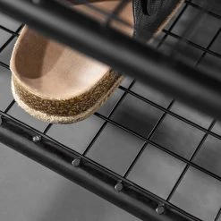 Red Living Schuhregal Ugo - Mango massiv / Metall - Mango / Schwarz -Wohnzimmermöbel boutique en ligne 1000341958 220331 036 DETAILS P000000001000341958