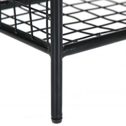 Red Living Schuhregal Ugo - Mango massiv / Metall - Mango / Schwarz -Wohnzimmermöbel boutique en ligne 1000341958 220331 040 DETAILS P000000001000341958