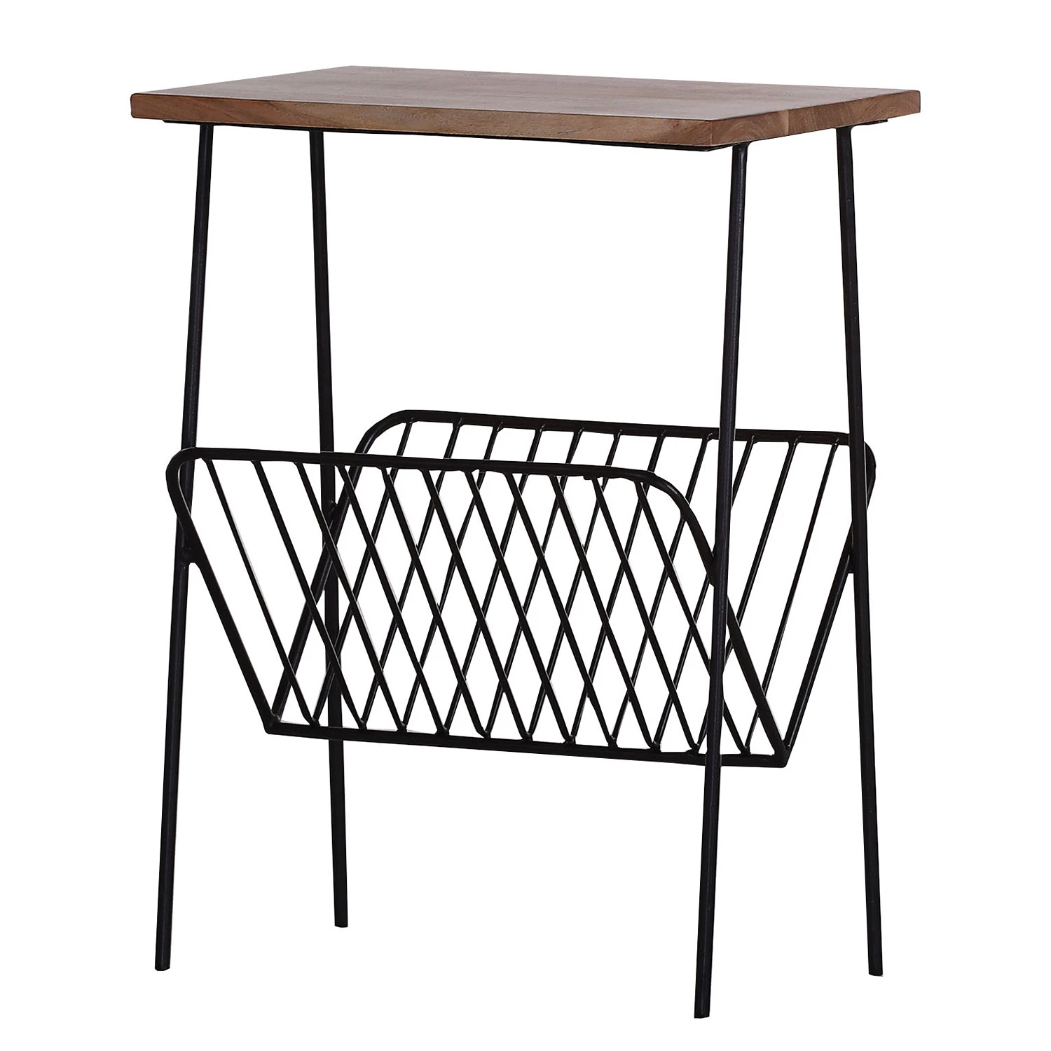 Red Living Beistelltisch Ugo V - Mango massiv / Metall - Mango / Schwarz 1 Red Living Beistelltisch Ugo V - Mango massiv / Metall - Mango / Schwarz