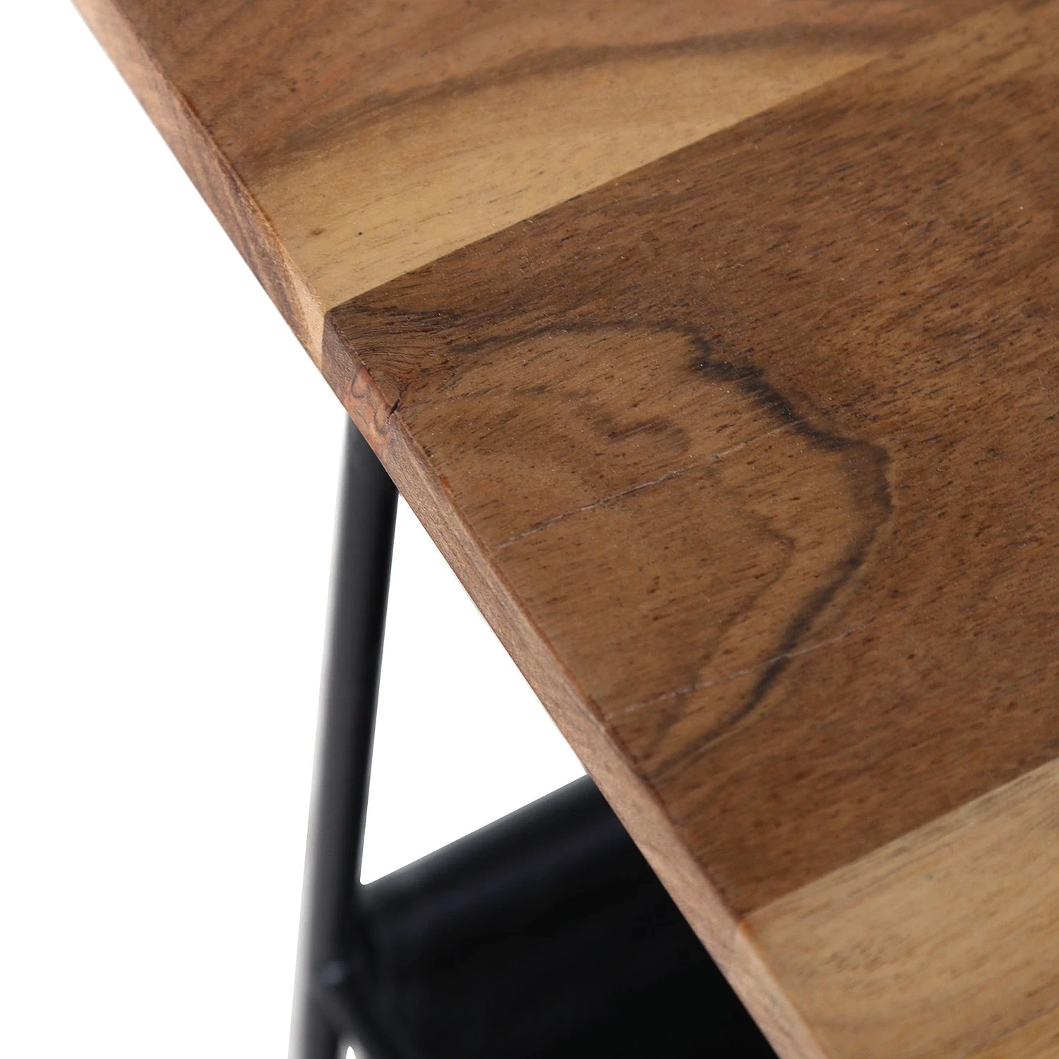 Red Living Beistelltisch Ugo IV - Mango massiv / Metall - Mango / Schwarz 2 Red Living Beistelltisch Ugo IV - Mango massiv / Metall - Mango / Schwarz – Bild 2