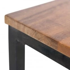 Red Living Beistelltisch Ugo II - Mango massiv / Metall - Mango / Schwarz -Wohnzimmermöbel boutique en ligne 1000341967 220331 042 DETAILS P000000001000341967