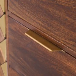 Red Living Sideboard Nook - Mango massiv / Metall - Mango / Gold -Wohnzimmermöbel boutique en ligne 1000341969 220331 031 DETAILS P000000001000341969