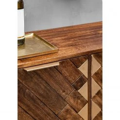 Red Living Sideboard Nook - Mango massiv / Metall - Mango / Gold -Wohnzimmermöbel boutique en ligne 1000341969 220517 031 DETAILS P000000001000341969