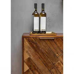 Red Living Sideboard Nook - Mango massiv / Metall - Mango / Gold -Wohnzimmermöbel boutique en ligne 1000341969 220517 032 DETAILS P000000001000341969