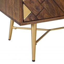 Red Living Sideboard Nook - Mango massiv / Metall - Mango / Gold -Wohnzimmermöbel boutique en ligne 1000341969 220517 035 DETAILS P000000001000341969