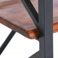 Red Living Regal Ugo II - Mango massiv / Metall - Mango / Schwarz -Wohnzimmermöbel boutique en ligne 1000341970 220331 050 DETAILS P000000001000341970