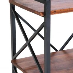 Red Living Regal Ugo II - Mango massiv / Metall - Mango / Schwarz -Wohnzimmermöbel boutique en ligne 1000341970 220331 060 DETAILS P000000001000341970