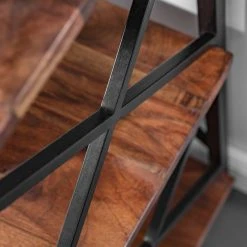 Red Living Regal Ugo II - Mango massiv / Metall - Mango / Schwarz -Wohnzimmermöbel boutique en ligne 1000341970 220331 075 DETAILS P000000001000341970