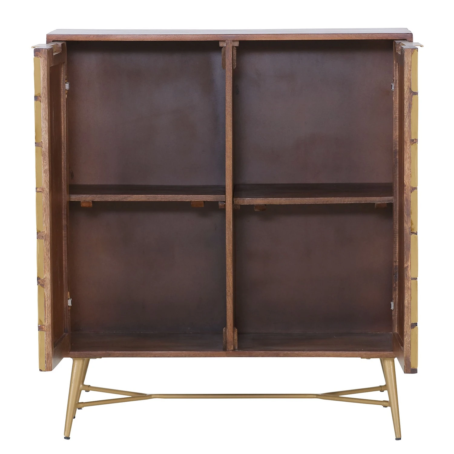 Red Living Kommode Nook - Mango massiv / Metall - Mango / Gold 5 Red Living Kommode Nook - Mango massiv / Metall - Mango / Gold – Bild 5