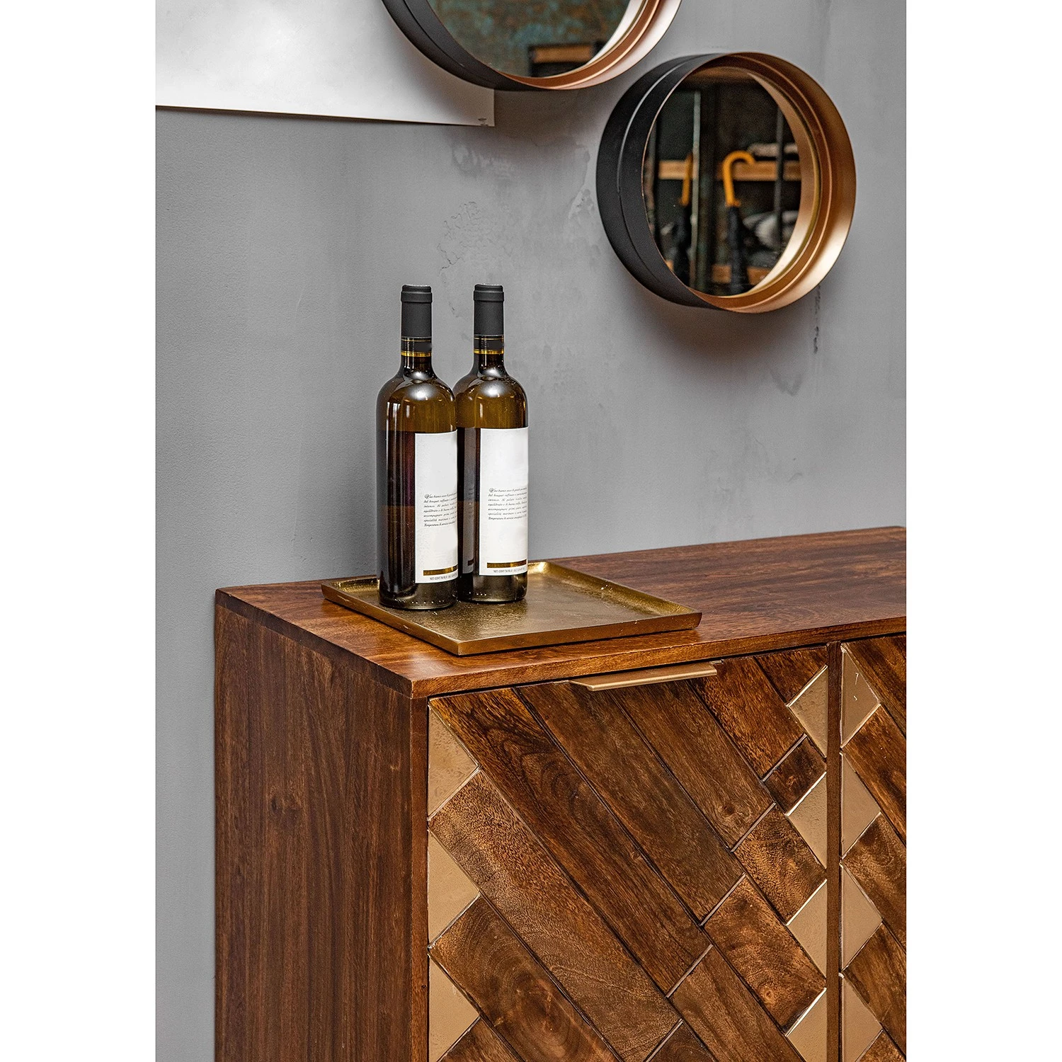 Red Living Kommode Nook - Mango massiv / Metall - Mango / Gold 7 Red Living Kommode Nook - Mango massiv / Metall - Mango / Gold – Bild 7