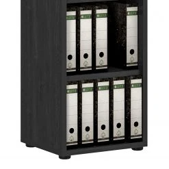 Maja Möbel Aktenregal Homebase - Esche Schwarz Dekor - Höhe: 113 cm -Wohnzimmermöbel boutique en ligne 1000341977 220325 040 DETAILS P000000001000341977