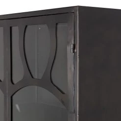 Red Living Vitrinenschrank Rustique - Metall - Antik Schwarz -Wohnzimmermöbel boutique en ligne 1000342085 220401 060 DETAILS P000000001000342085