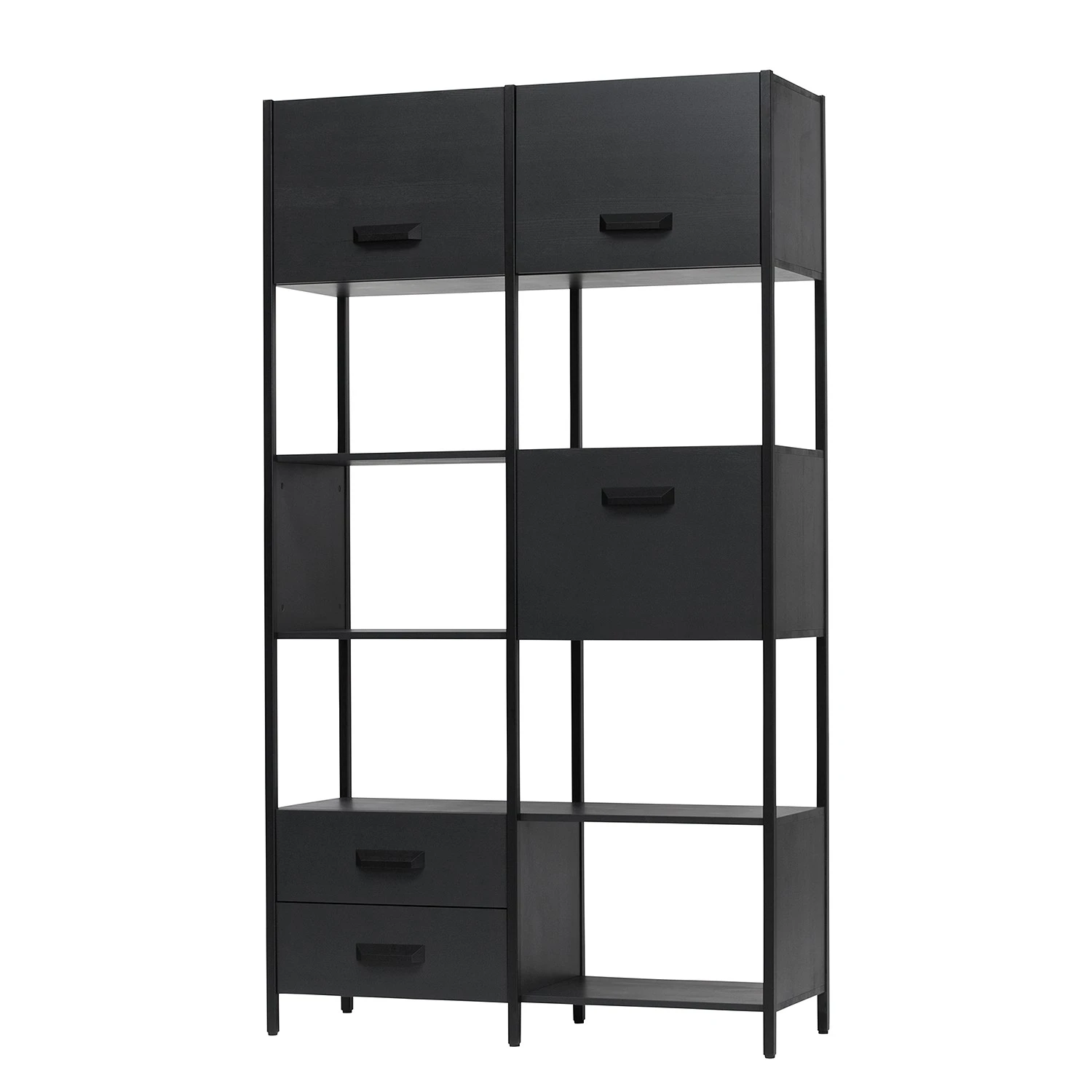 Red Living Regal Sarhua - Kiefer massiv / Metall - Kiefer Schwarz / Schwarz 1 Red Living Regal Sarhua - Kiefer massiv / Metall - Kiefer Schwarz / Schwarz