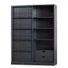 Red Living Schrank Vogue - Kiefer massiv - Kiefer Schwarz