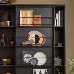 Red Living Schrank Vogue - Kiefer massiv - Kiefer Schwarz -Wohnzimmermöbel boutique en ligne 1000342109 220401 070 DETAILS P000000001000342109