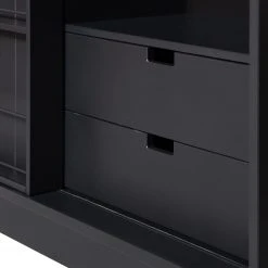 Red Living Schrank Vogue - Kiefer massiv - Kiefer Schwarz -Wohnzimmermöbel boutique en ligne 1000342109 220401 080 DETAILS P000000001000342109