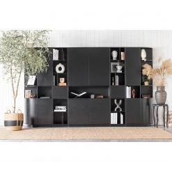 Loftscape Schrank Rozzano II - Kiefer massiv - Kiefer Schwarz -Wohnzimmermöbel boutique en ligne 1000342128 220401 021 MOOD DETAILS P000000001000342128 mood