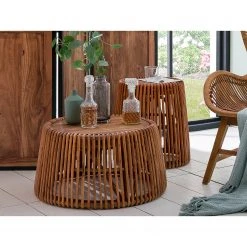 Tom Tailor Beistelltisch Perira I - Rattan / Teak massiv - Rattan / Teakholz -Wohnzimmermöbel boutique en ligne 1000342386 220325 021 MOOD DETAILS P000000001000342386 mood