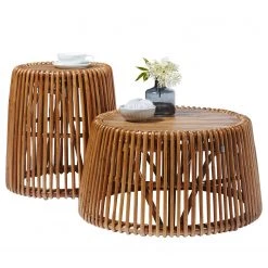 Tom Tailor Beistelltisch Perira I - Rattan / Teak massiv - Rattan / Teakholz -Wohnzimmermöbel boutique en ligne 1000342386 220325 040 DETAILS P000000001000342386