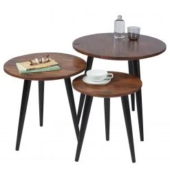 Tom Tailor Beistelltisch Saipina II - Mango massiv / Aluminium - Mango / Schwarz -Wohnzimmermöbel boutique en ligne 1000342406 220325 045 DETAILS P000000001000342406