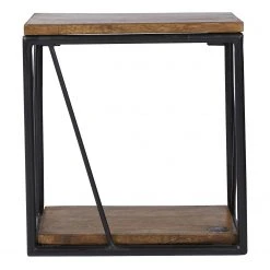 Tom Tailor Wandregal Piketon IV - Mango massiv / Aluminium - Mango / Schwarz -Wohnzimmermöbel boutique en ligne 1000342407 220325 030 DETAILS P000000001000342407