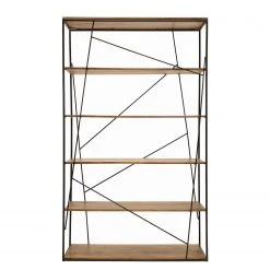 Tom Tailor Regal Piketon II - Mango massiv / Aluminium - Mango / Schwarz -Wohnzimmermöbel boutique en ligne 1000342413 220325 030 DETAILS P000000001000342413