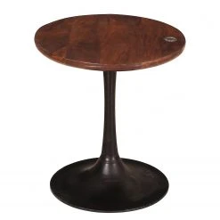 Tom Tailor Beistelltisch Montalbo II - Mango massiv - Eisen / Mango - Schwarz