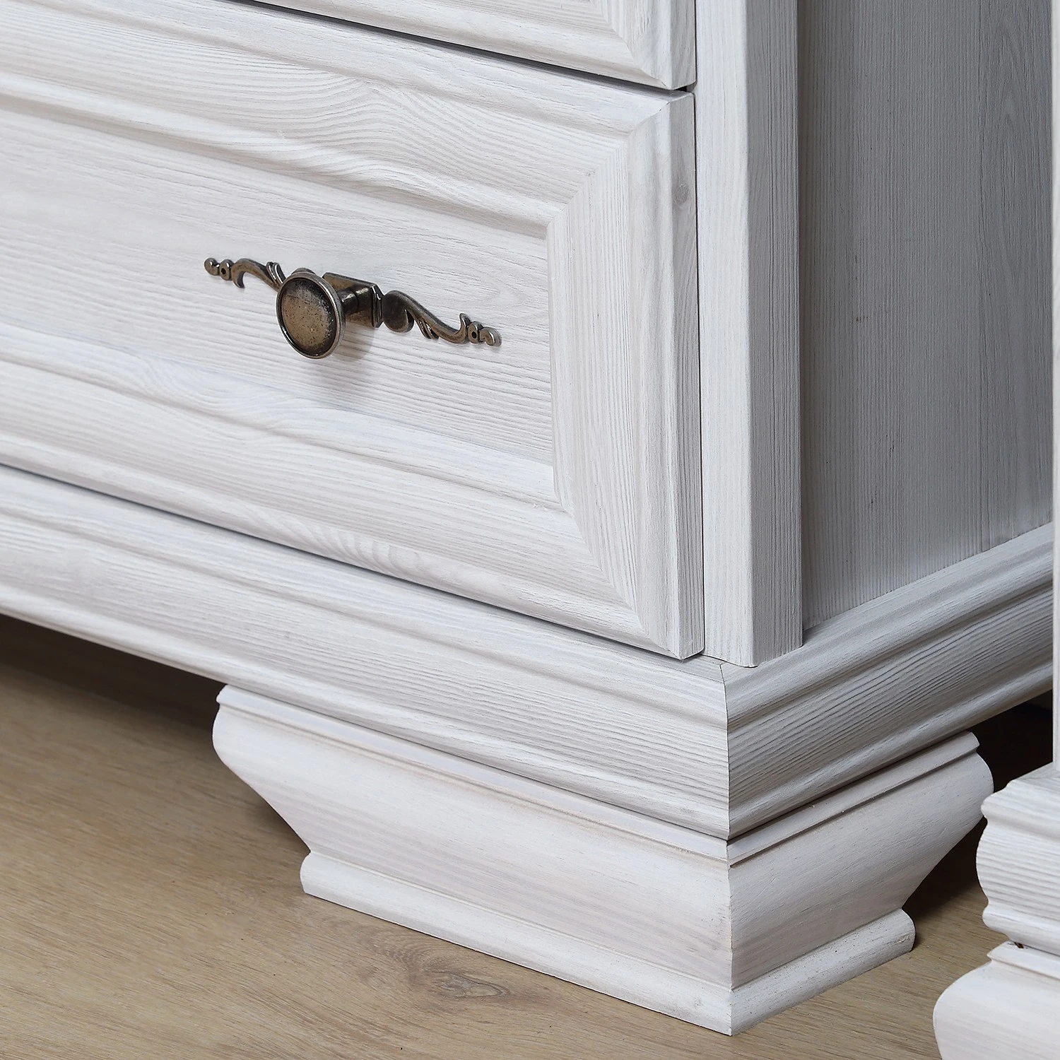 Ridgevalley Vitrinenschrank Summerbrook - Eiche Weiß Dekor 7 Ridgevalley Vitrinenschrank Summerbrook - Eiche Weiß Dekor – Bild 7