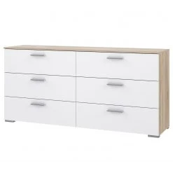 Loftscape Sideboard Perryton - Weiß / Eiche Sonoma Dekor