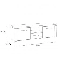 Loftscape TV-Lowboard Parksville - Eiche Sonoma Dekor -Wohnzimmermöbel boutique en ligne 1000342472 220404 500 SKETCH DETAILS P000000001000342472 sketch