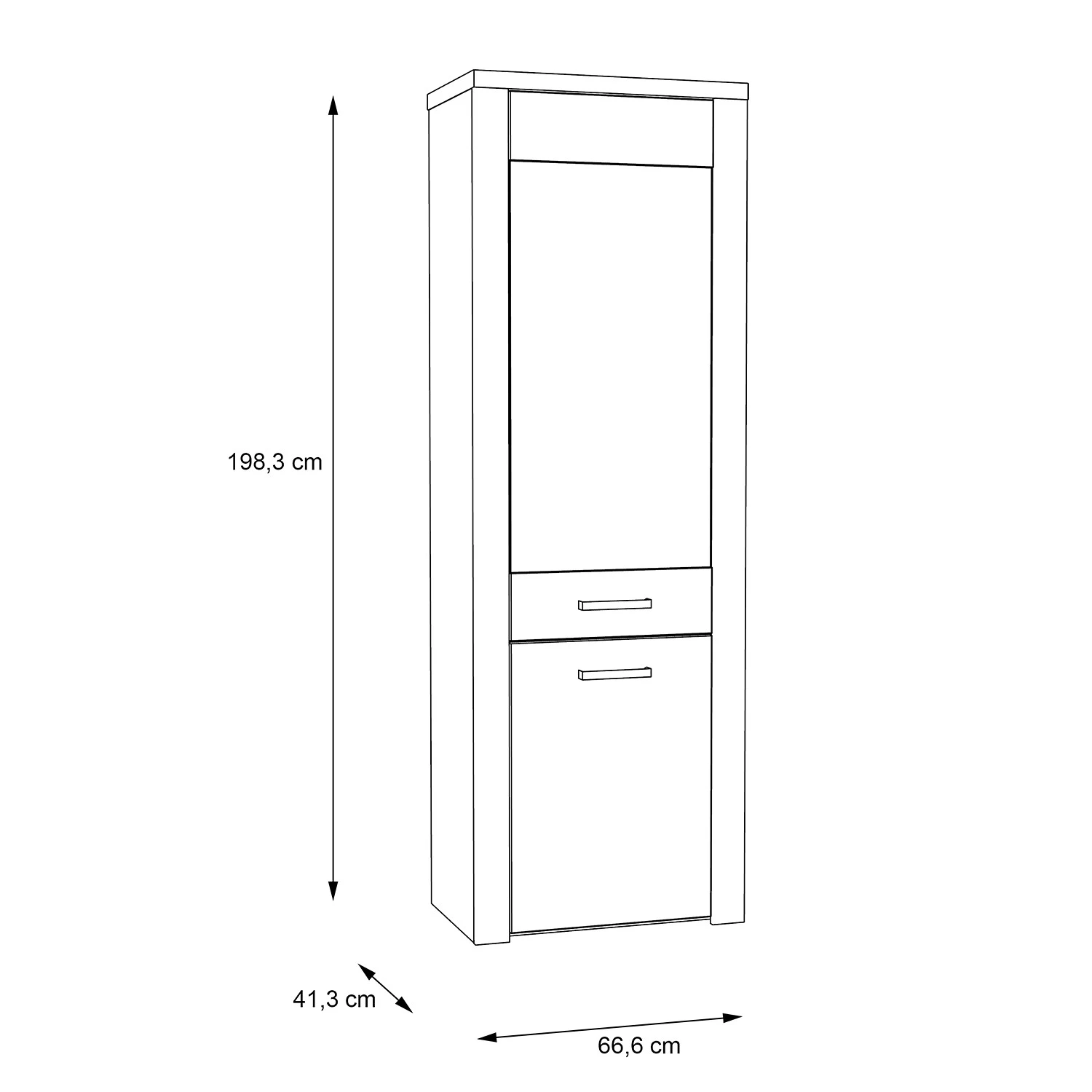Loftscape Standvitrine Parksville - Eiche Sonoma Dekor 9 Loftscape Standvitrine Parksville - Eiche Sonoma Dekor – Bild 9