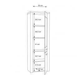 Loftscape Standvitrine Parksville - Eiche Sonoma Dekor 19 Loftscape Standvitrine Parksville - Eiche Sonoma Dekor -Wohnzimmermöbel boutique en ligne 1000342475 220404 501 SKETCH DETAILS P000000001000342475 sketch