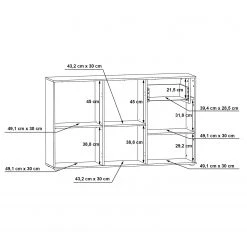 Loftscape Sideboard Ballito II - Weiß / Beton Dekor 21 Loftscape Sideboard Ballito II - Weiß / Beton Dekor -Wohnzimmermöbel boutique en ligne 1000342476 220404 501 SKETCH DETAILS P000000001000342476 sketch