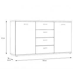 Loftscape Sideboard Piemont I - Schwarz / Eiche Bianco Dekor 14 Loftscape Sideboard Piemont I - Schwarz / Eiche Bianco Dekor -Wohnzimmermöbel boutique en ligne 1000342479 220404 500 SKETCH DETAILS P000000001000342479 sketch