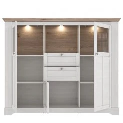 Ridgevalley Highboard Sandvik II - Eiche Weiß Dekor / Eiche Nelson Dekor -Wohnzimmermöbel boutique en ligne 1000342493 220331 035 DETAILS P000000001000342493