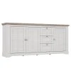Ridgevalley Sideboard Sandvik II - Eiche Weiß Dekor / Eiche Nelson Dekor