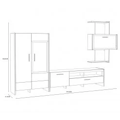 Loftscape Wohnwand Sahil (3-teilig) - Eiche Sorrento Grau Dekor / Schwarz 22 Loftscape Wohnwand Sahil (3-teilig) - Eiche Sorrento Grau Dekor / Schwarz -Wohnzimmermöbel boutique en ligne 1000342498 220331 500 SKETCH DETAILS P000000001000342498 sketch