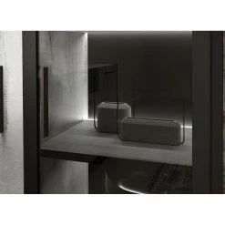 Loftscape Wohnwand Sahil (3-teilig) - Eiche Sorrento Grau Dekor / Schwarz 21 Loftscape Wohnwand Sahil (3-teilig) - Eiche Sorrento Grau Dekor / Schwarz -Wohnzimmermöbel boutique en ligne 1000342498 220413 060 DETAILS P000000001000342498